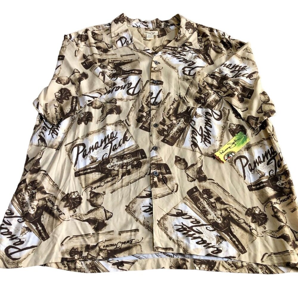 Panama Jack Rum Hawaiian Style SS Shirt, Size 3XL, NWT